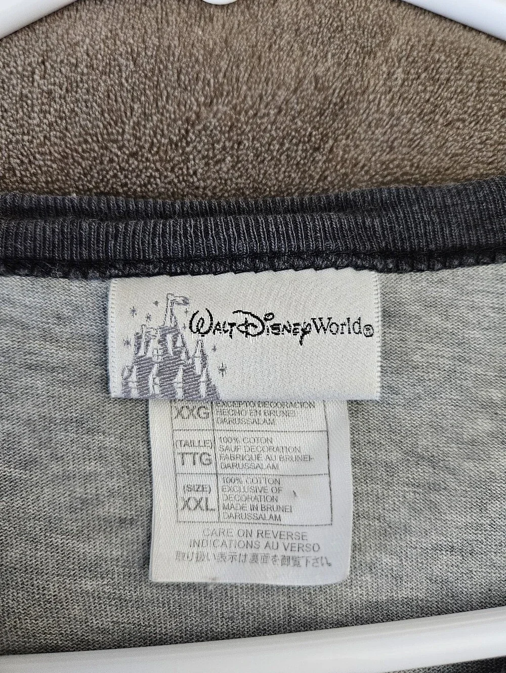 Grumpy Graphic Ringer Tee - Gray with Black Trim Size XXL